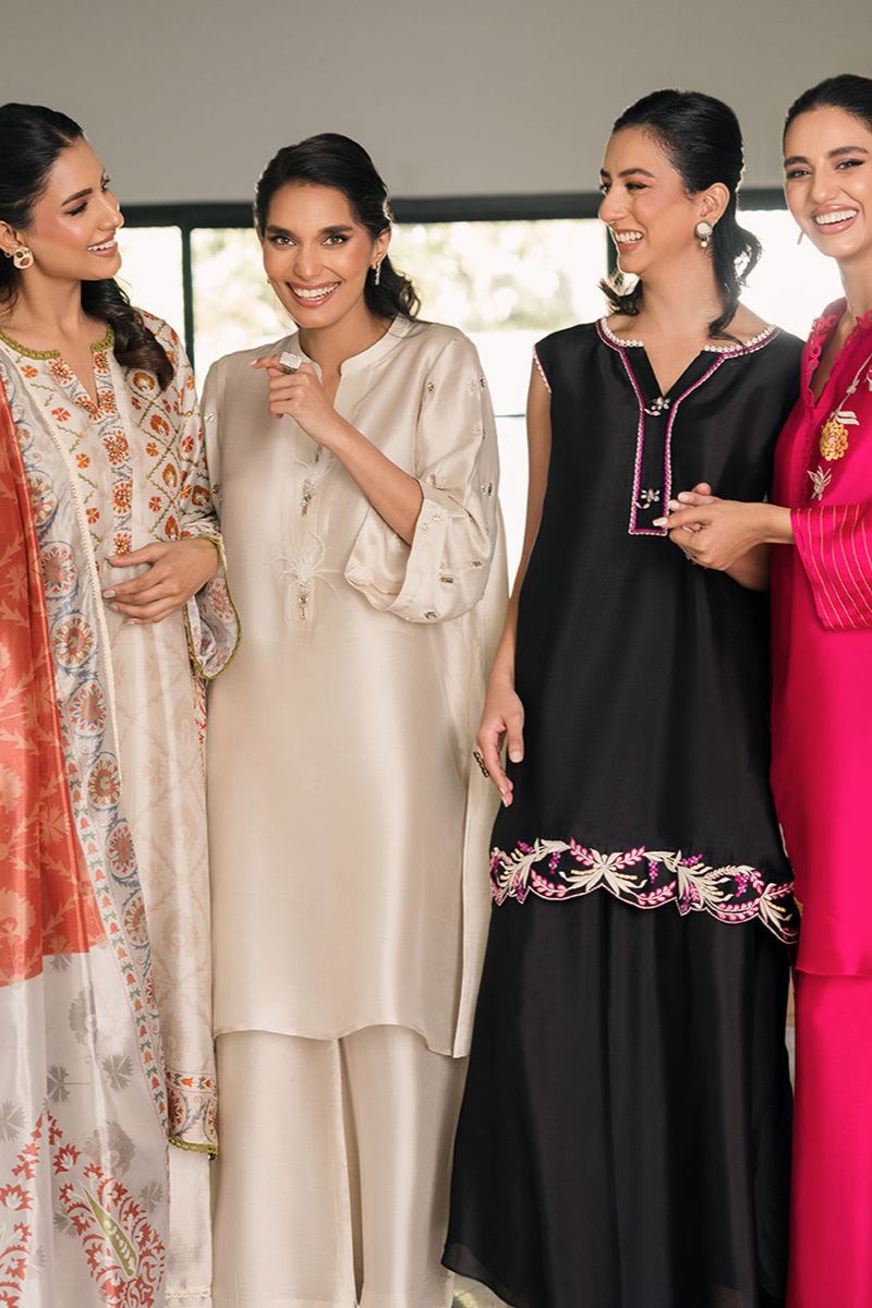 Deepak Perwani - Kut330 - Silk - Black - 2 Piece