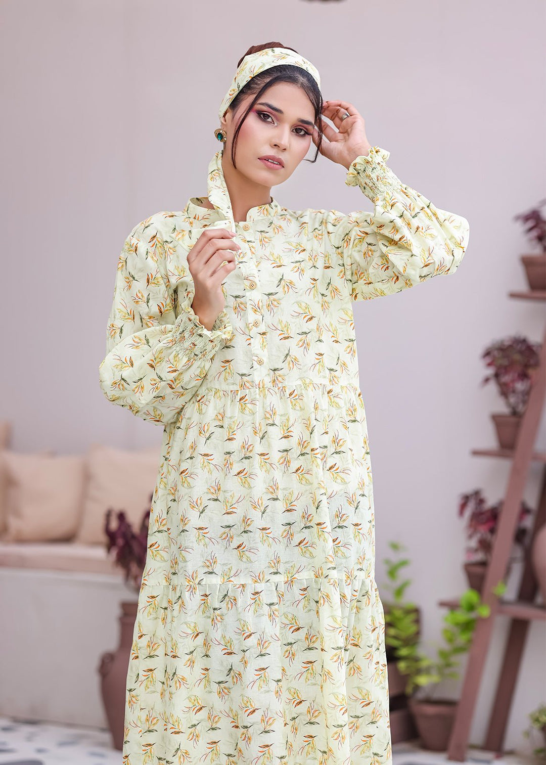 Nawaem Altulle - Lamah - floral - cotton - 1 Piece