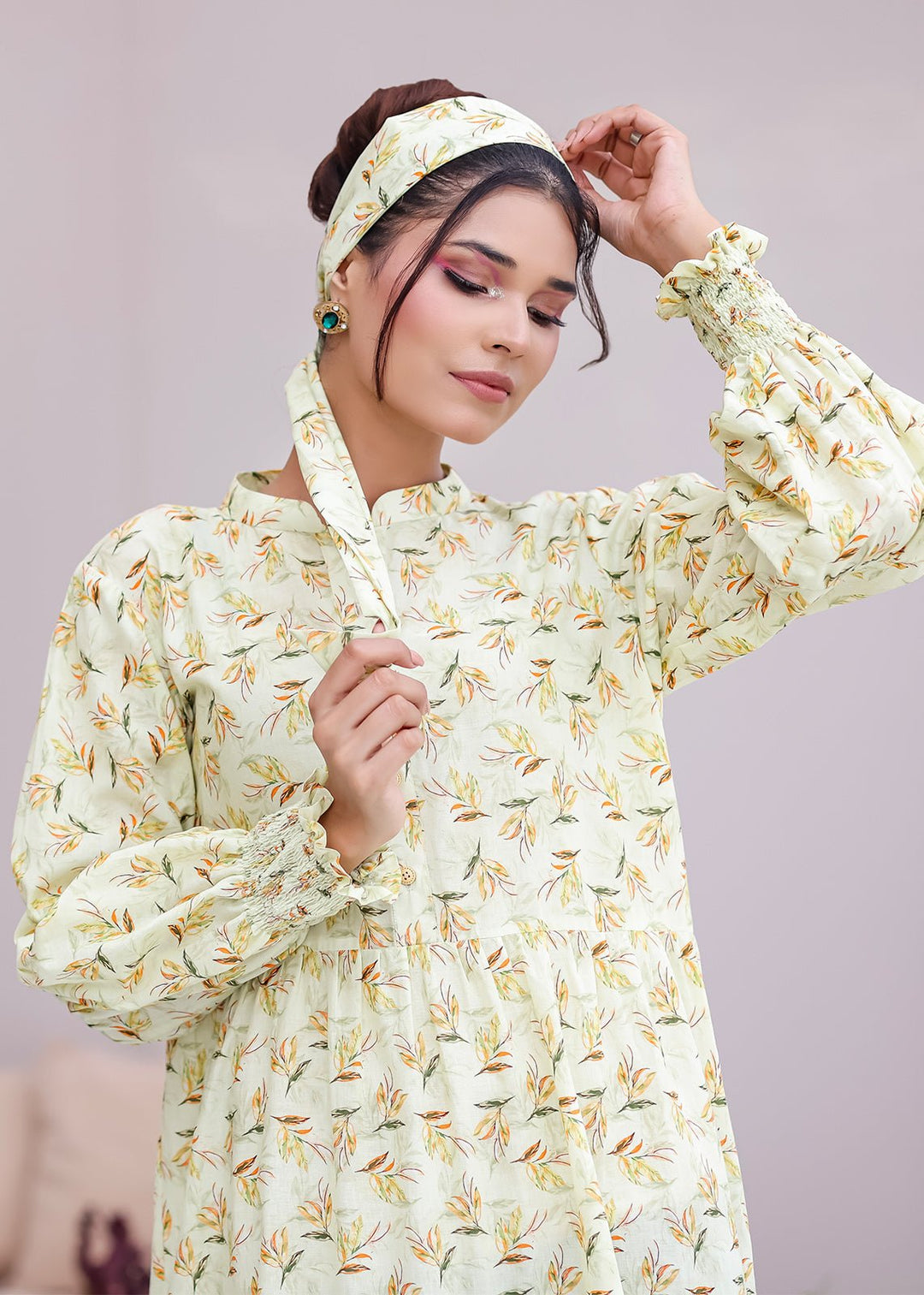 Nawaem Altulle - Lamah - floral - cotton - 1 Piece