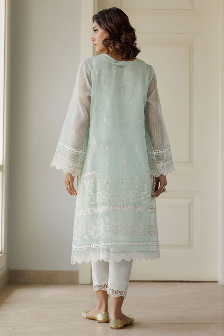 Deepak Perwani - Lilla 2 - Cotton Net - Ice Blue - 3 Piece