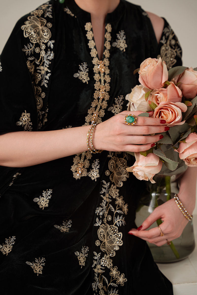 Cross Stitch - VERDANT SPELL - Chiffon - 3 Piece - Unstitched