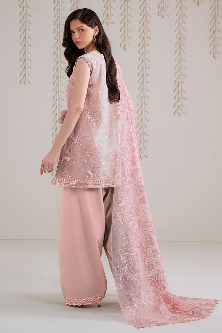 Cross Stitch - DUSTY ROSE - Chiffon - 4 Piece - Unstitched