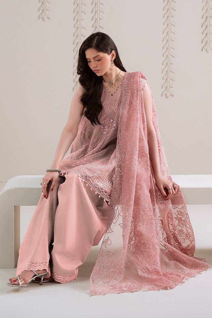 Cross Stitch - DUSTY ROSE - Chiffon - 4 Piece - Unstitched