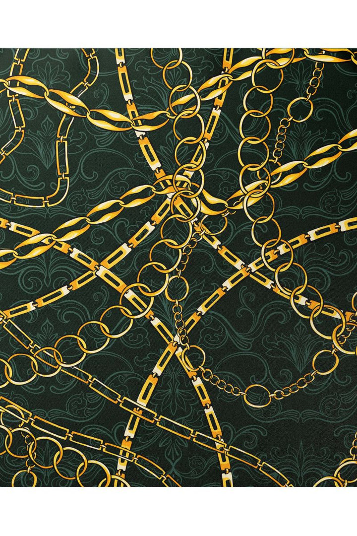 Black Wolf - LOOP CHAIN SILK ASCOT - Black - 1 Piece