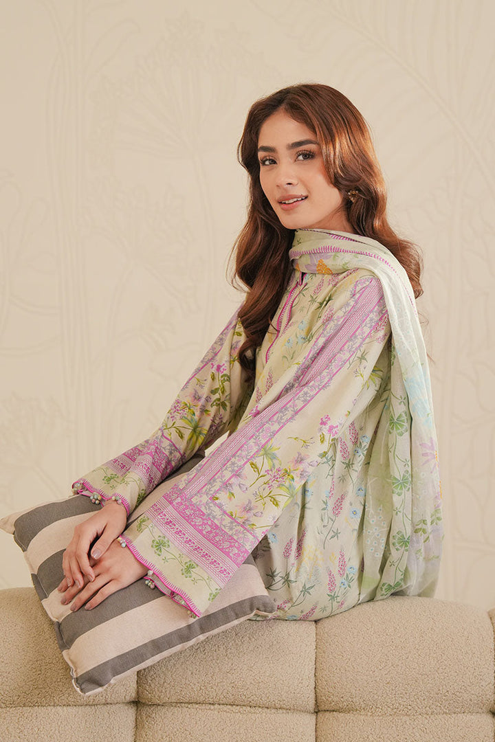 Cross Stitch - Garnet Tale Digital Print Lawn Unstitch Suit For Women - 3 Piece