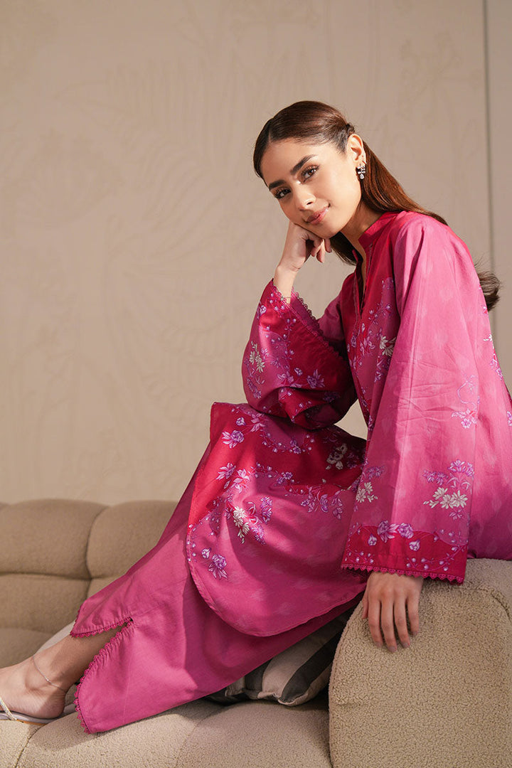 Cross Stitch - Blossom Melody Digital Print Lawn Unstitch Suit For Women - 2 Piece