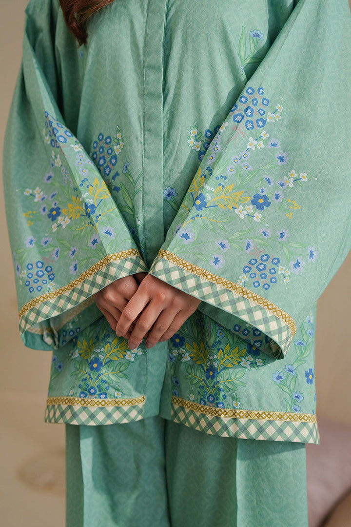 Cross Stitch - Spring Bell Digital Print Lawn Unstitch Suit For Women - 2 Piece