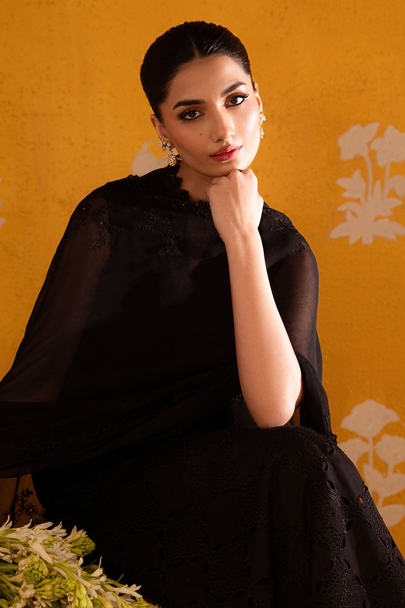 Cross Stitch - Chantelle Lace Chikankari Lawn Unstitch Suit For Women - 4 Piece