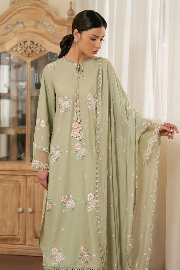 Cross Stitch - Lawn Floral Hush Unstitch Suit For Women - 3 Piece