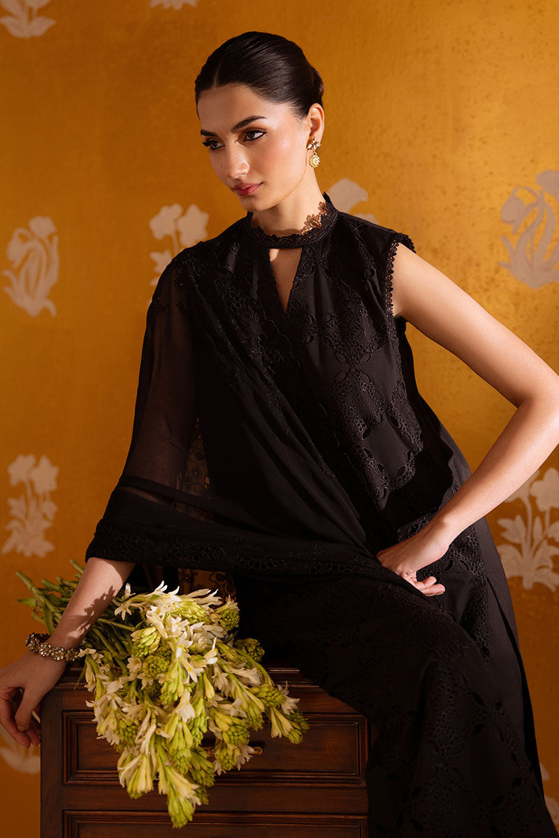 Cross Stitch - Chantelle Lace Chikankari Lawn Unstitch Suit For Women - 4 Piece