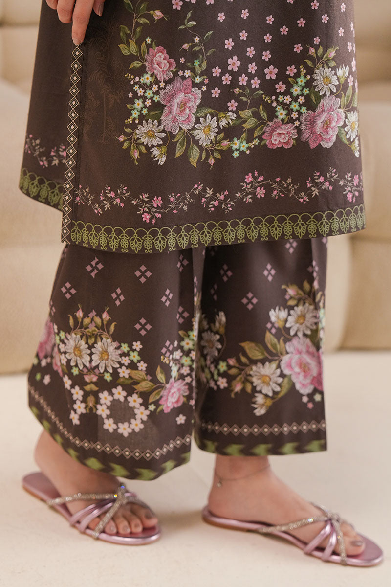 Cross Stitch - Enchanted Flora Digital Print Lawn Unstitch Suit For Women - 2 Piece