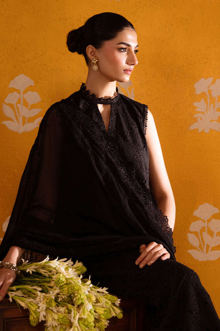 Cross Stitch - Chantelle Lace Chikankari Lawn Unstitch Suit For Women - 4 Piece