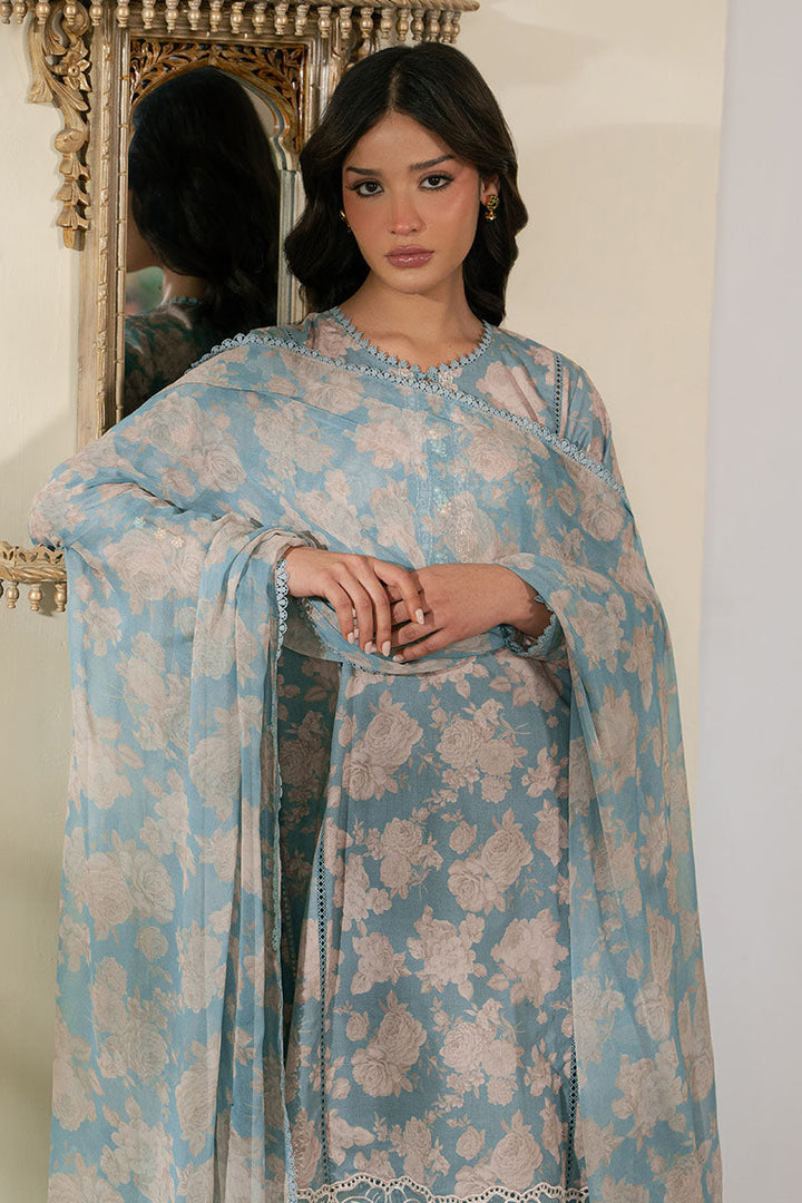 Cross Stitch - Lawn Dusk Bloom Unstitch Suit For Women - 3 Piece