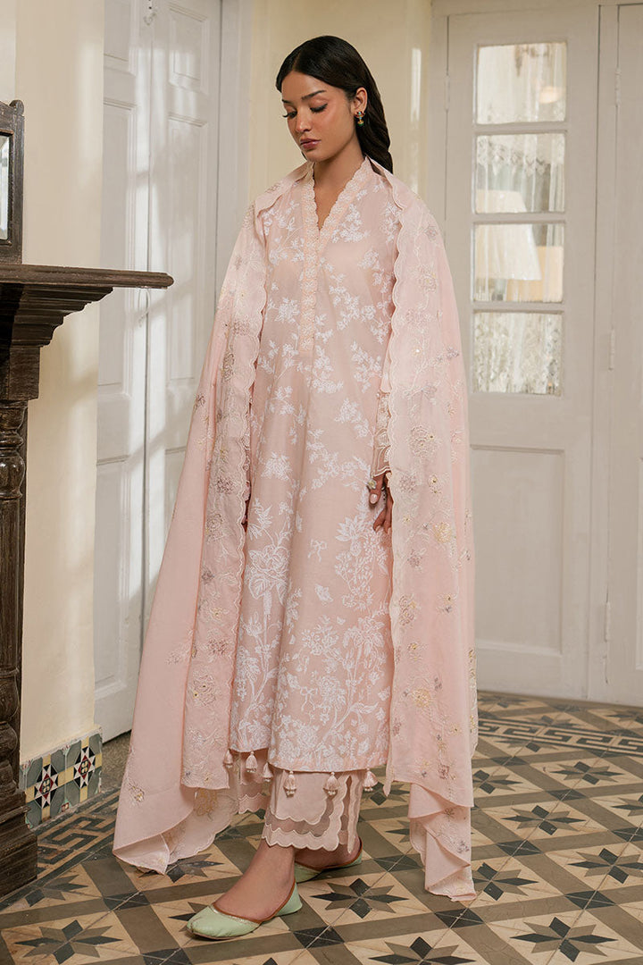 Cross Stitch - Lawn Pastel Melody Unstitch Suit For Women - 3 Piece