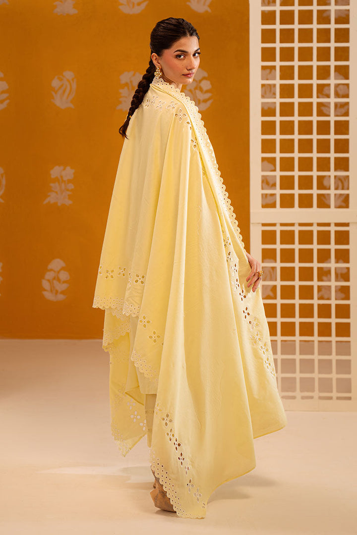 Cross Stitch - Butter Bliss Chikankari Lawn Unstitch Suit For Women - 3 Piece