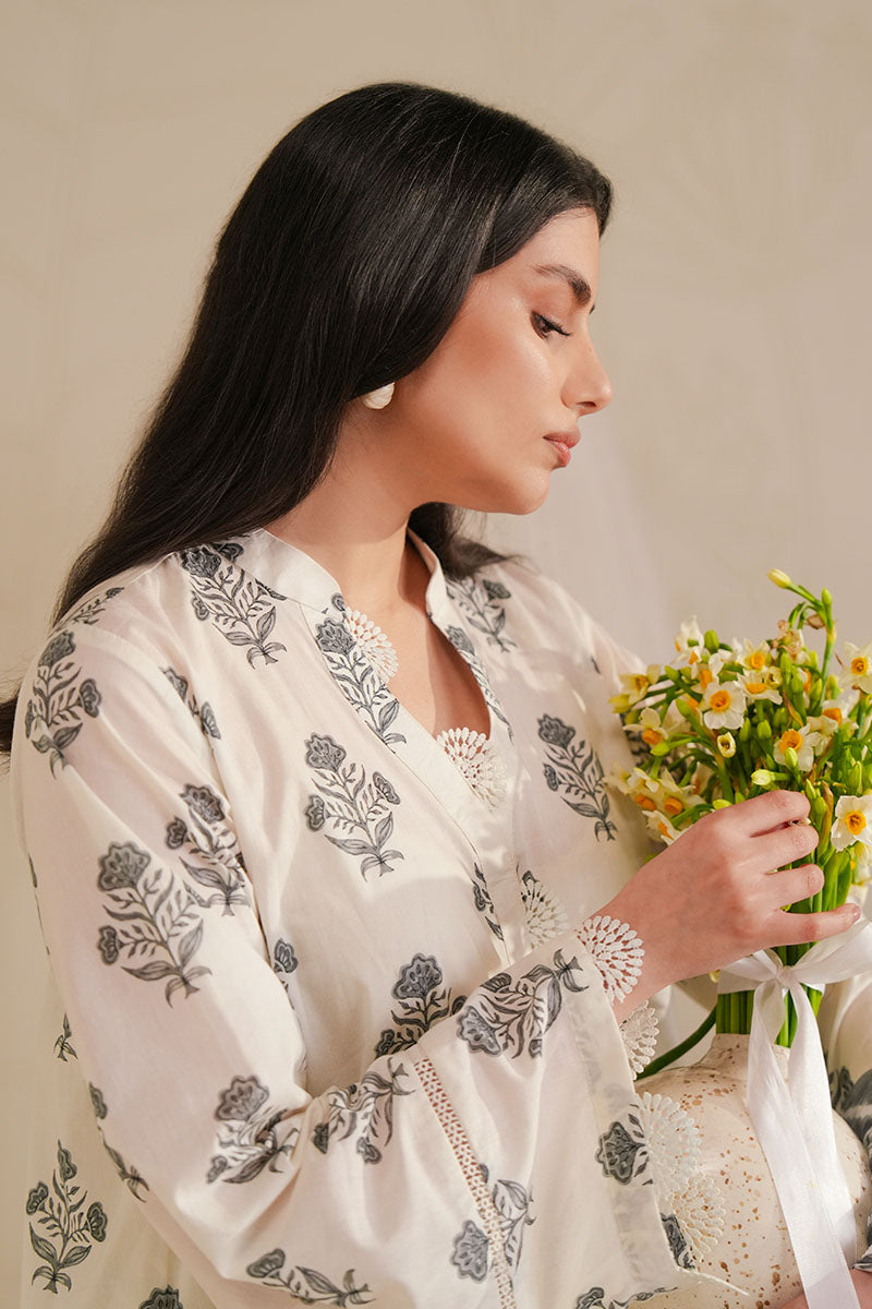 Cross Stitch - Ikat Essence Digital Print Lawn Unstitch Suit For Women - 3 Piece