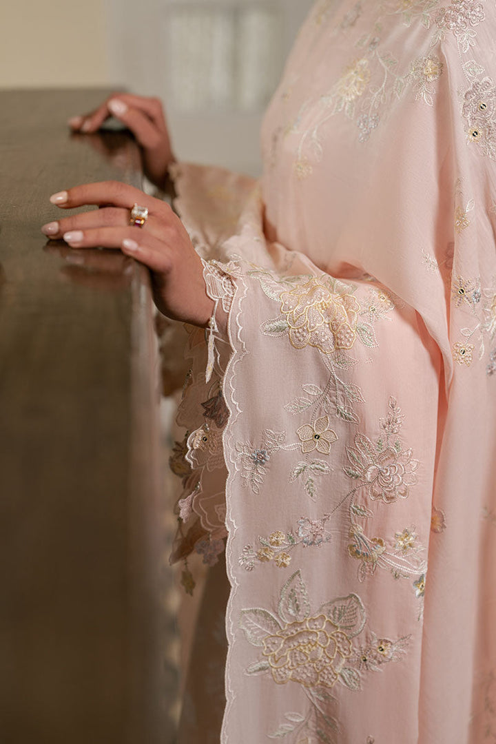 Cross Stitch - Lawn Pastel Melody Unstitch Suit For Women - 3 Piece