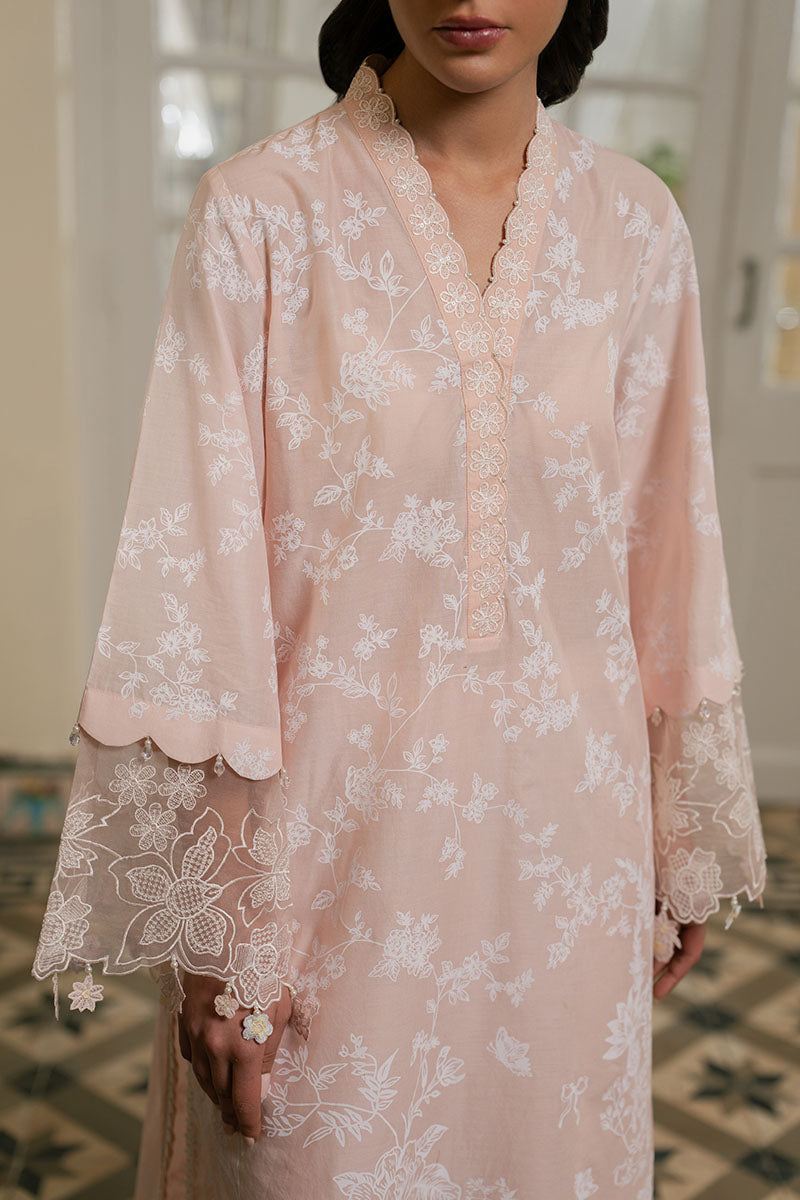 Cross Stitch - Lawn Pastel Melody Unstitch Suit For Women - 3 Piece