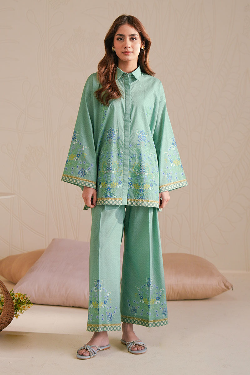 Cross Stitch - Spring Bell Digital Print Lawn Unstitch Suit For Women - 2 Piece