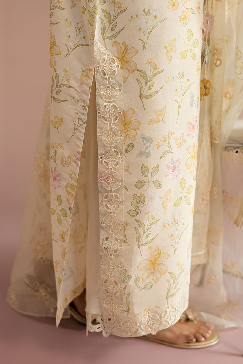 Cross Stitch - Pearl Parade Silk Suit For Women - Yellow - 2 Piece - Studio by TCS