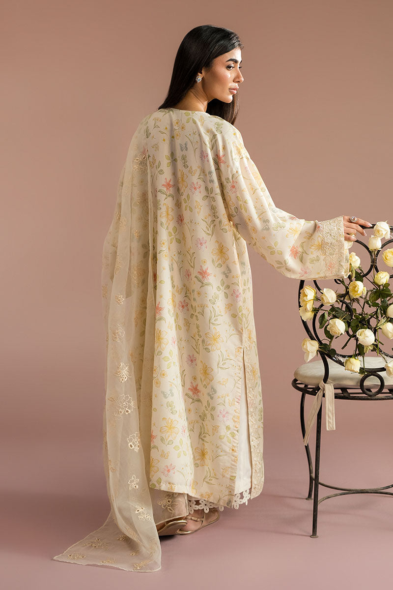 Cross Stitch - Pearl Parade Silk Suit For Women - Yellow - 2 Piece - Studio by TCS