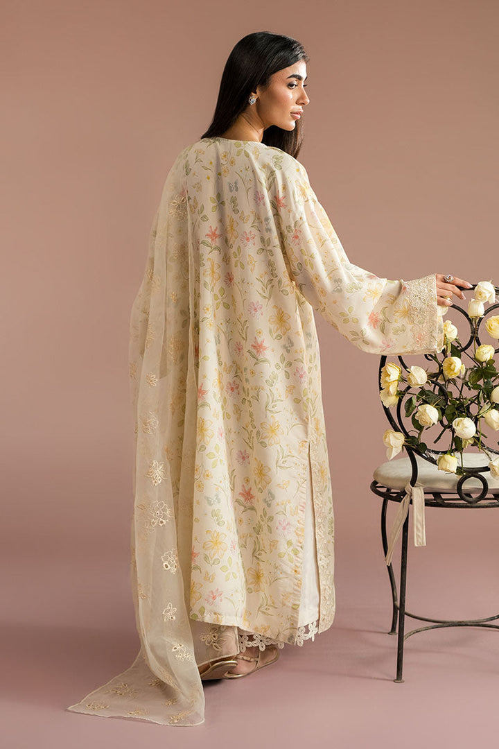 Cross Stitch - Pearl Parade Silk Suit For Women - Yellow - 2 Piece - Studio by TCS