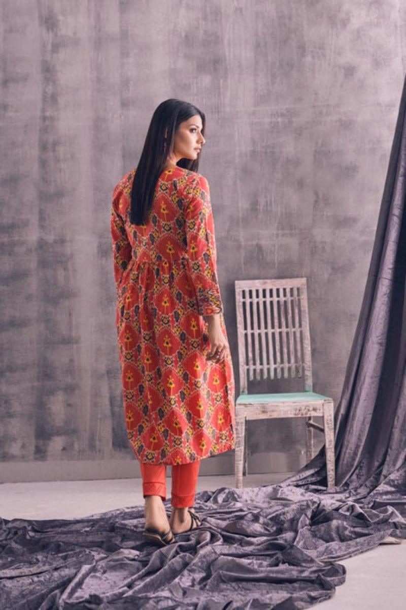 Oaks - Mandarin Lawn Printed Shirt - 1 Piece - Studio by TCS