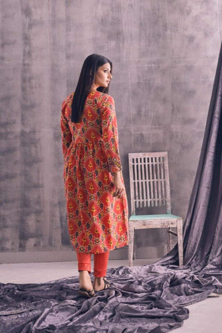 Oaks - Mandarin Lawn Printed Shirt - 1 Piece - Studio by TCS