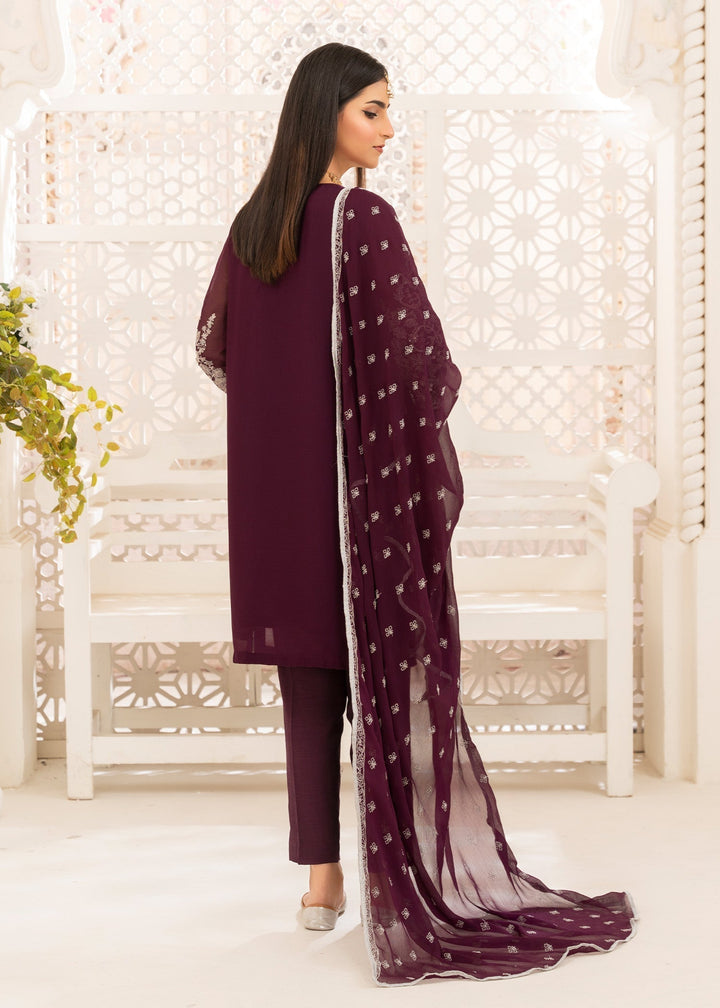 Laleen Gul rooh 3 Piece Suit Purple