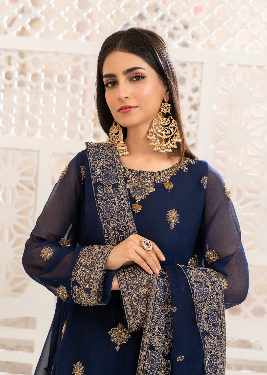 Laleen Neel 3 Piece Suit Blue