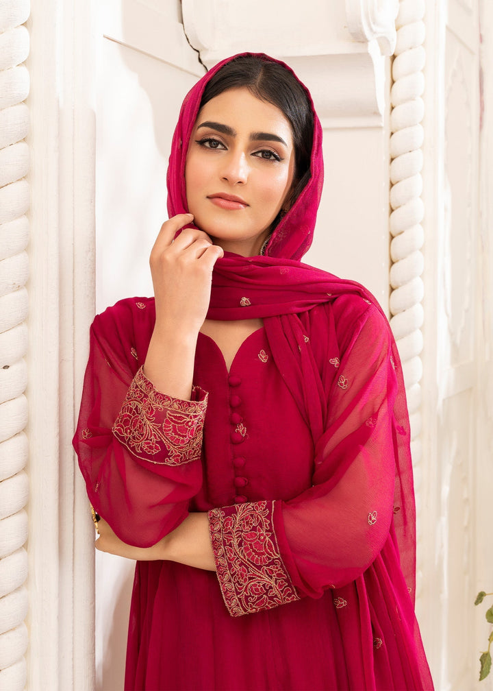 Laleen Zoyee Pishwas Pink 3 Piece