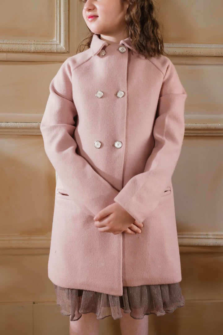 Hummingbirdspk - Blush Pink Wool Coat - 1 piece