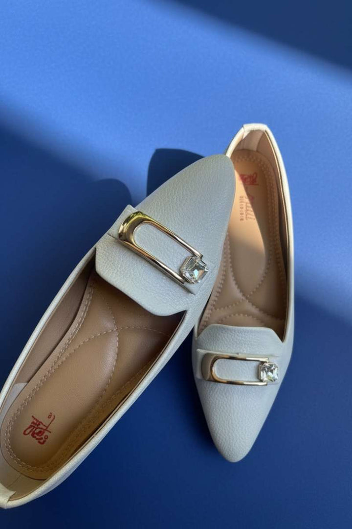 Milli Shoes - Pointed Dress Pumps For Women - White