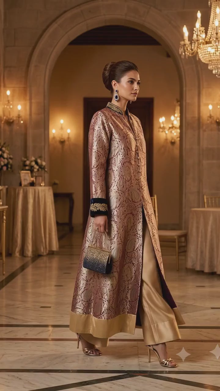 Maheen Khan - The Sultana Pant Gold 1 Piece