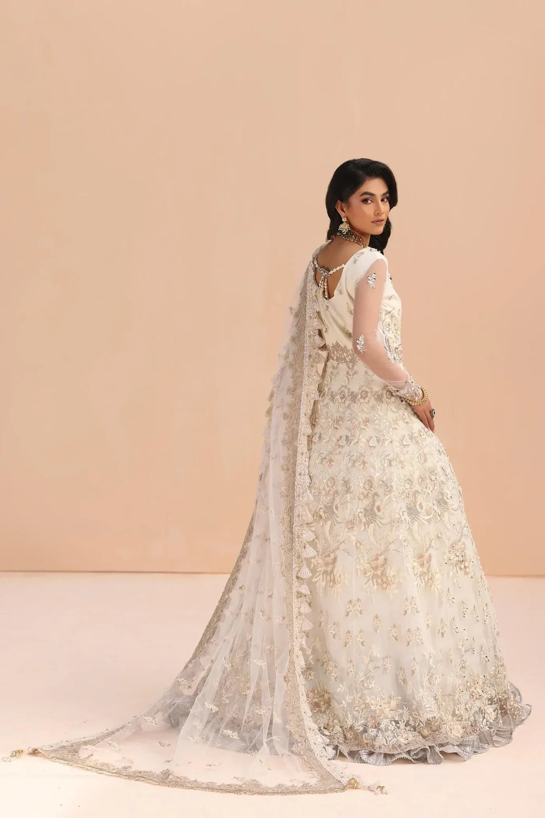 Musferah Saad - Ivory Elegance  - Off White - 3 Piece