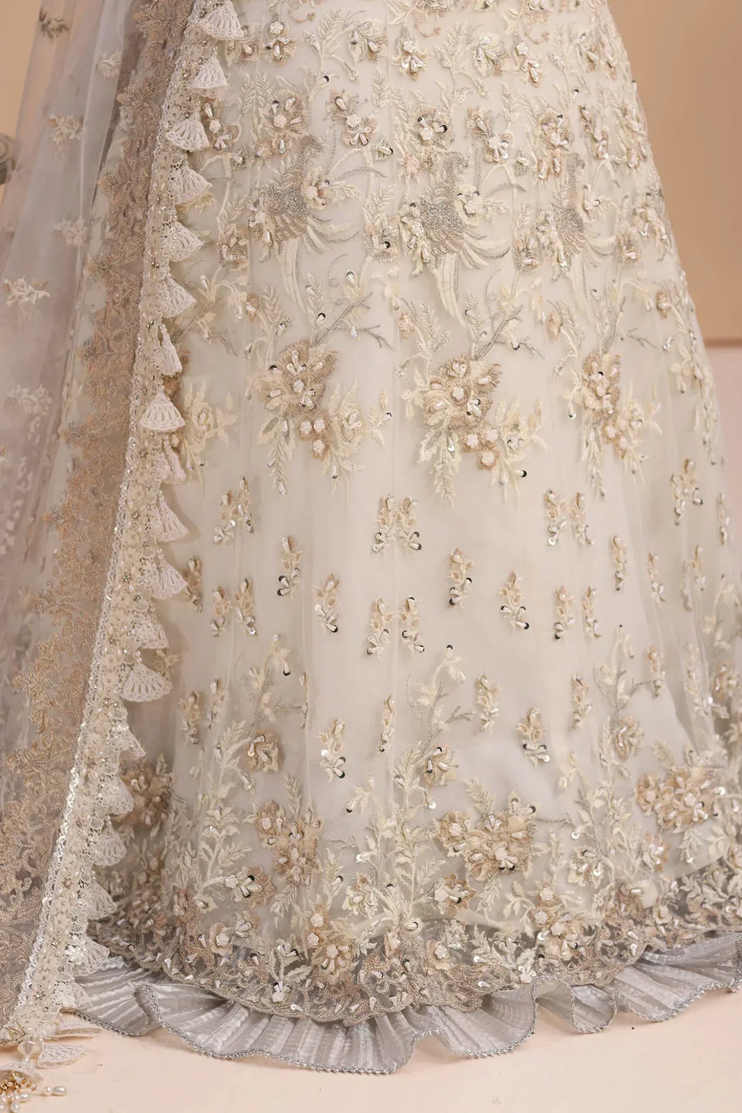 Musferah Saad - Ivory Elegance  - Off White - 3 Piece