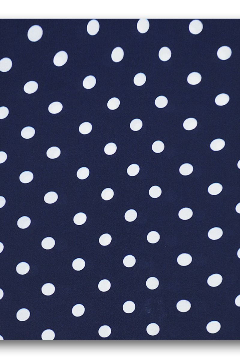 Black Wolf - BLUE SMALL POLKA DOTS SILK ASCOT - 1 Piece