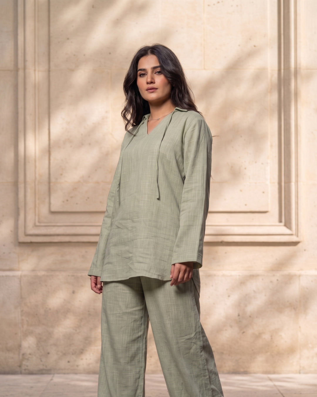 Leon Co-ord set Sage Green 2 Piece