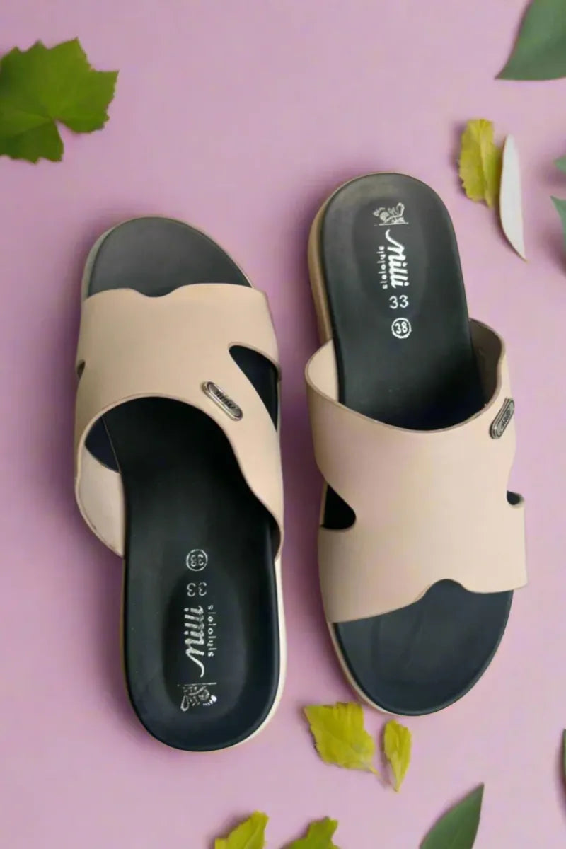 Milli Shoes - Casual Slides - Nude