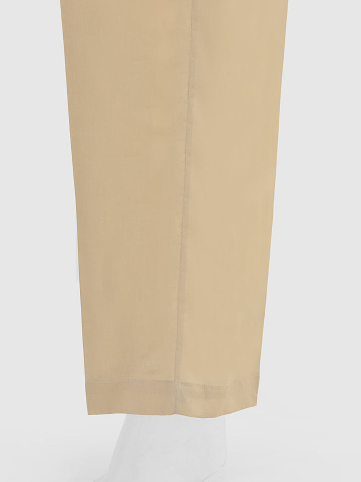 Oaks - Women Beige Cambric Trouser  - 1 Piece