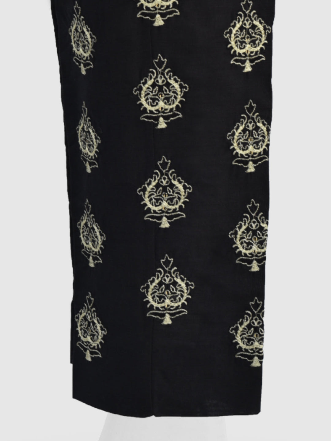 Oaks - Women Black Dyed Embroidered Trouser  - 1 Piece