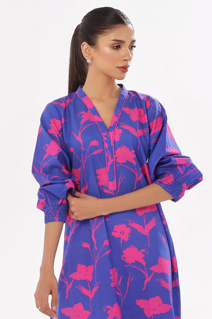 Oaks - Printed Pret & Unstitched Shirt Trouser Swiss Lawn Pink - 2 Piece