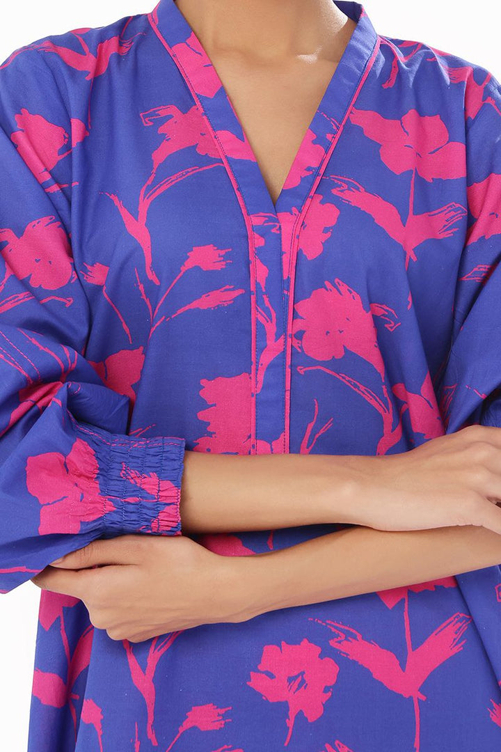 Oaks - Printed Pret & Unstitched Shirt Trouser Swiss Lawn Pink - 2 Piece