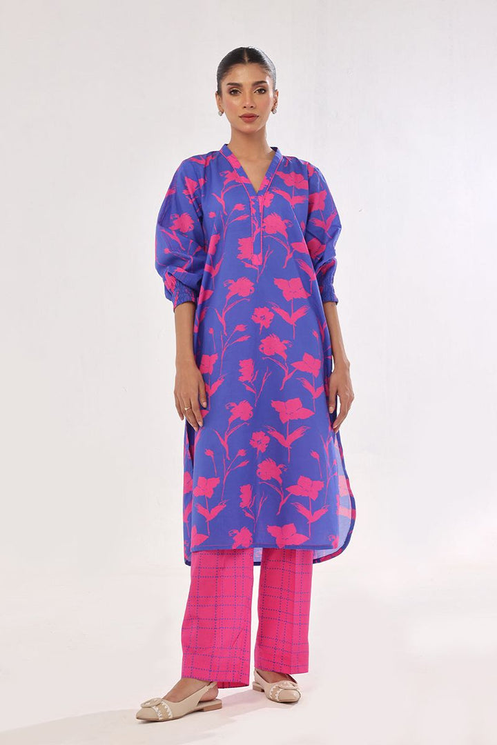 Oaks - Printed Pret & Unstitched Shirt Trouser Swiss Lawn Pink - 2 Piece