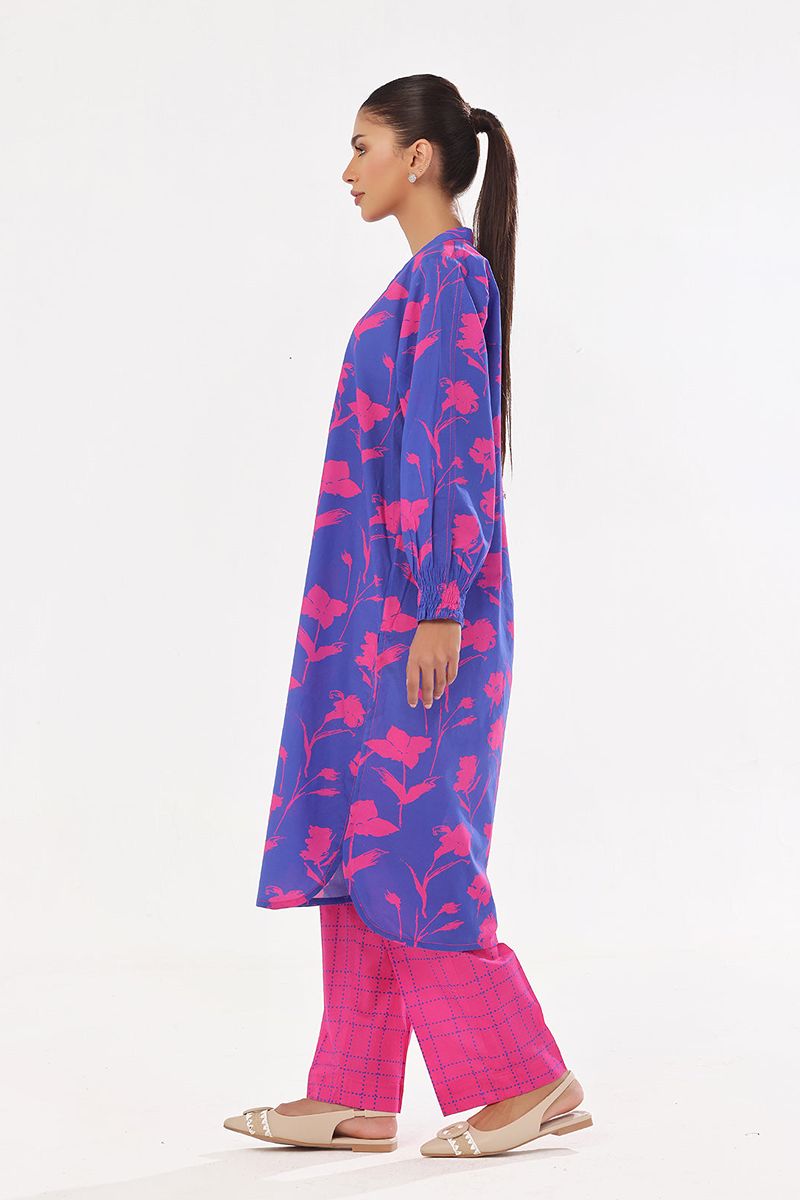 Oaks - Printed Pret & Unstitched Shirt Trouser Swiss Lawn Pink - 2 Piece