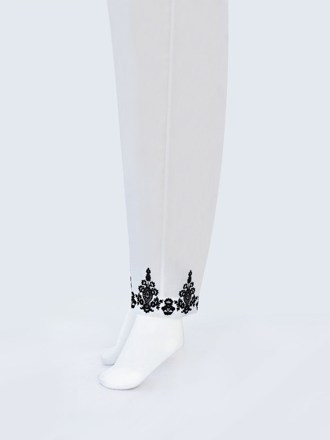 Oaks - Women White Lawn Trouser  - 1 Piece