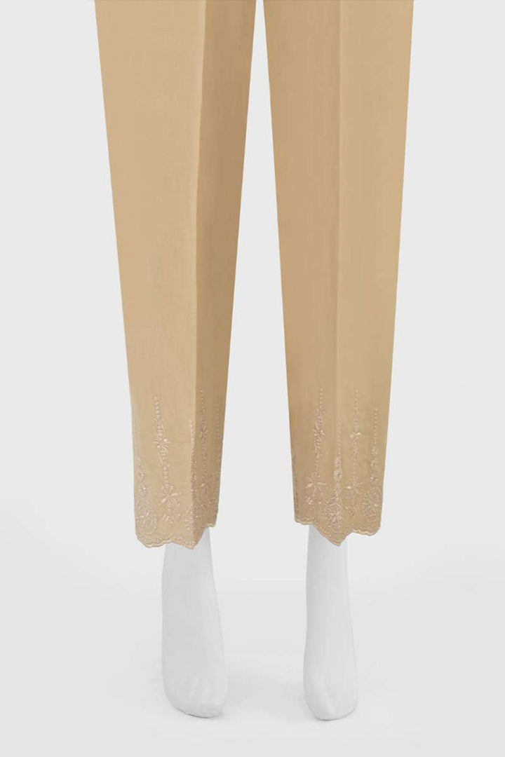 Oaks - Women Beige Lawn Trouser  - 1 Piece