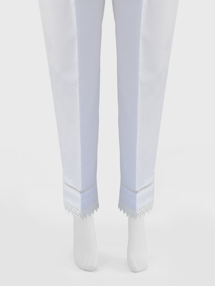 Oaks - Women White Lawn Trouser  - 1 Piece