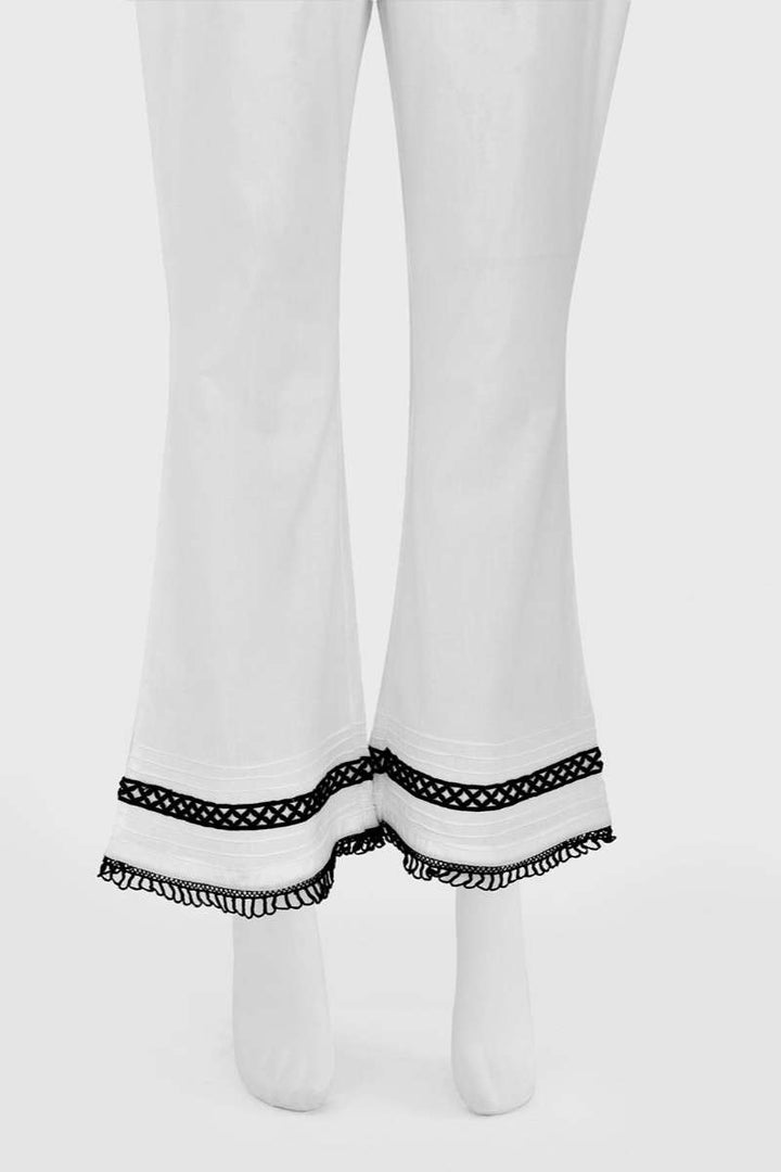 Oaks - Women White Lawn Trouser  - 1 Piece