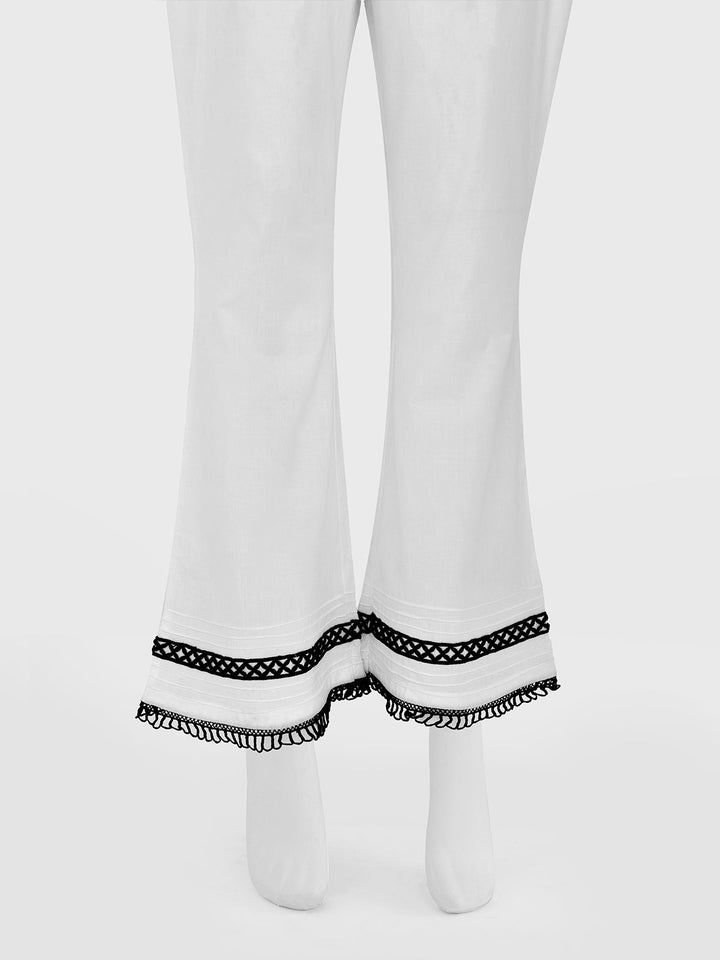 Oaks - Women White Lawn Trouser  - 1 Piece